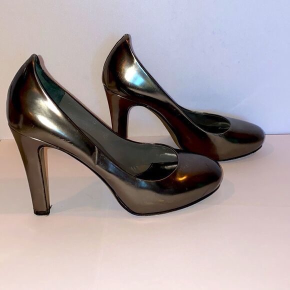Theory Metallic Grey Pumps Size 36.5 EU Metallic Bronze Color - Picture 7 of 11